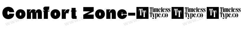 Comfort Zone字体转换